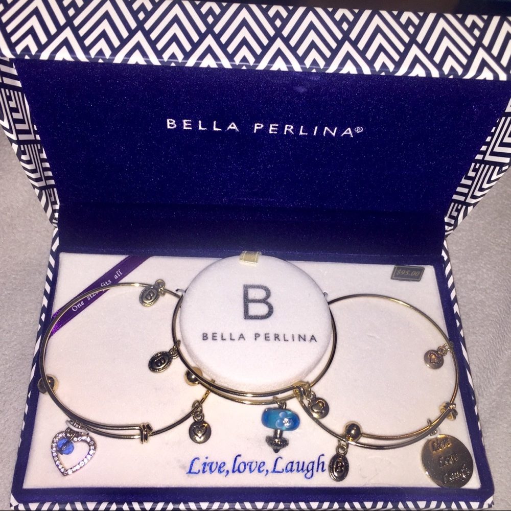 Bella Perlina Bracelets “Live, love, Laugh”